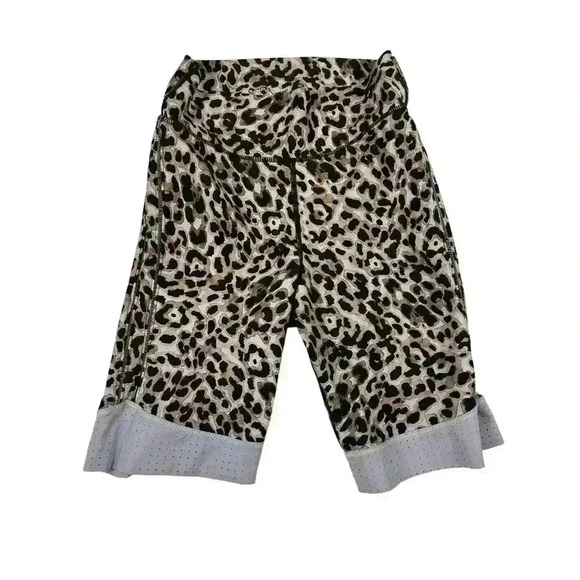 Women’s The Upside size XS leopard print athletic bike shorts - Picture 2 of 5